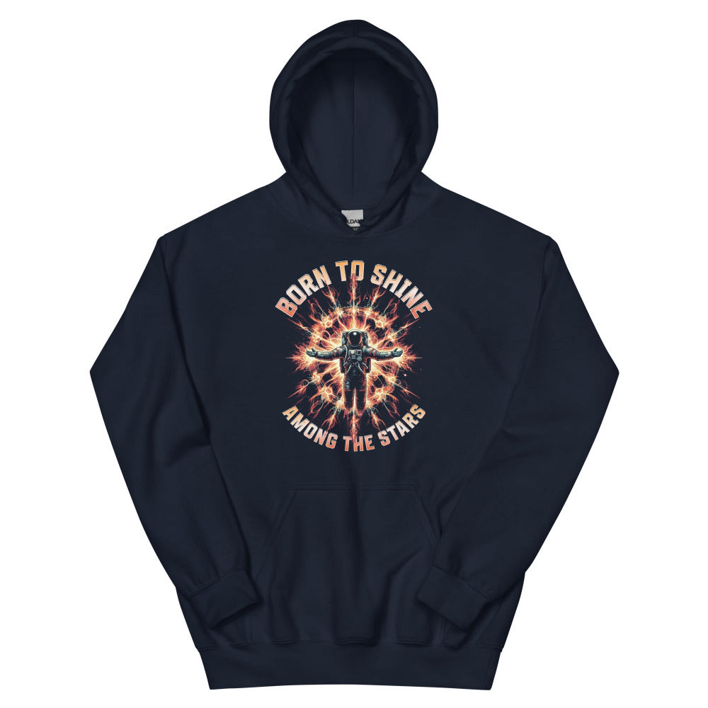 Born To Shine Among The Stars Hoodie - Navy Color - https://ascensionemporium.net